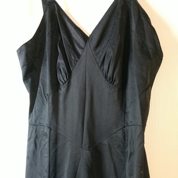 🖤Vintage 1960's Aristocraft by Superior Black Full Slip Size 34" Nylon - Picture 4 of 10